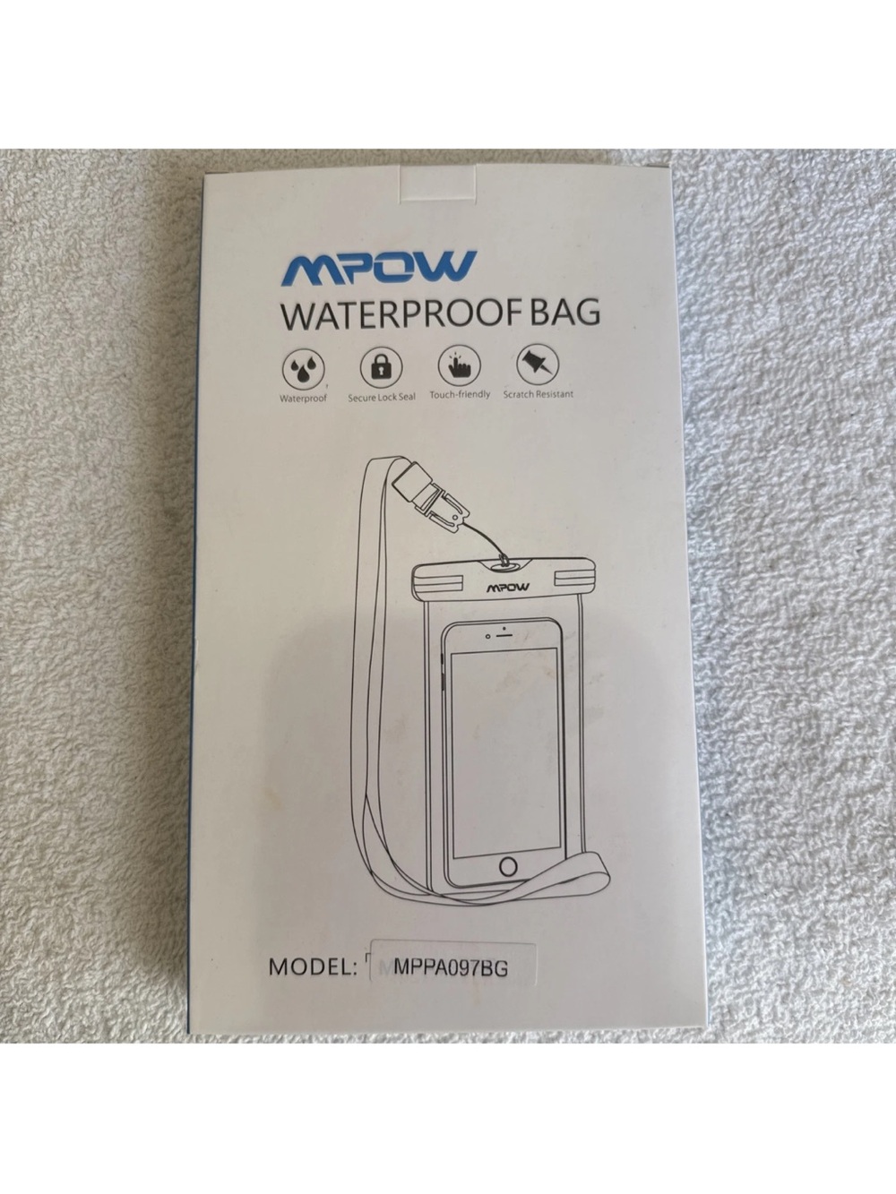 Mpow Waterproof Bag W/straps 2 Pk Model # MPPA097BG Brand New